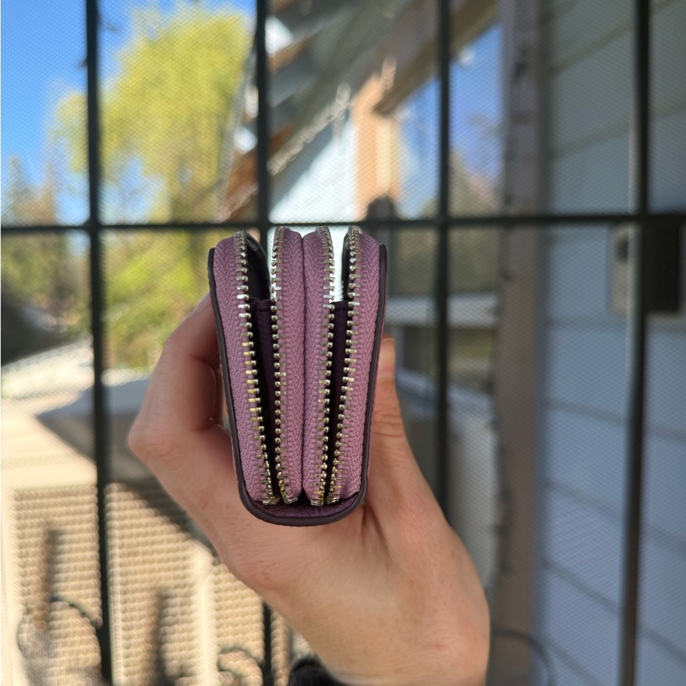 Coach double zip coin/card case - Picture 7 of 8